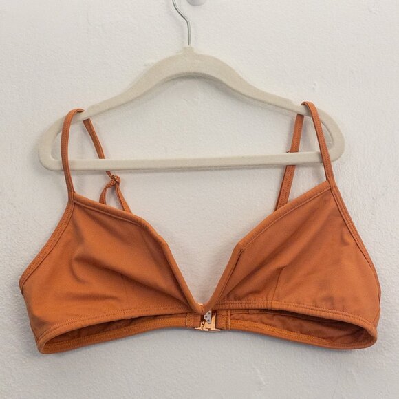Other - NGB Audubon Solid Rust Bikini Top Adjustable Straps Back Clasp Swim Top